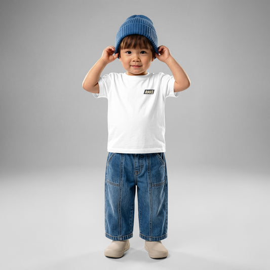 Camiseta Infantil San Tomé Black Edition — vista frontal, color blanco