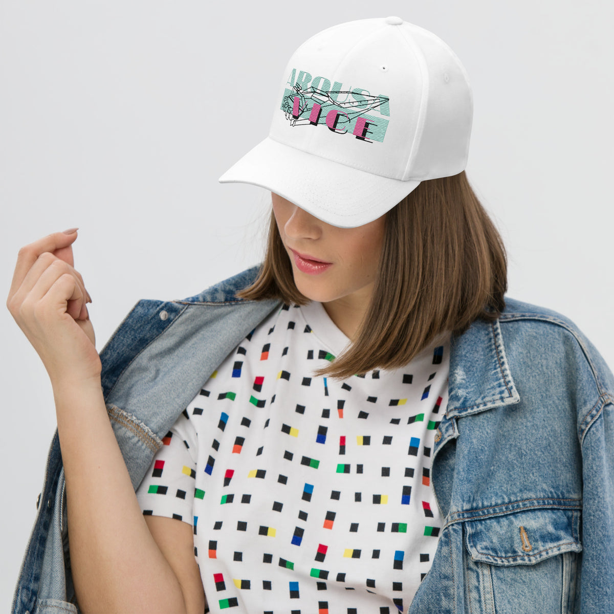 Gorra Arousa Vice blanca KMB2, vista frontal alternativa