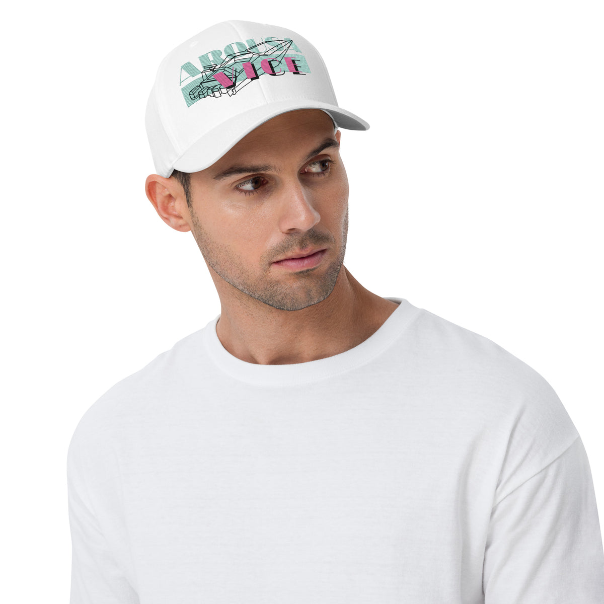 Gorra Arousa Vice blanca KMB2, segunda vista frontal