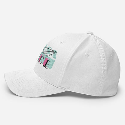 Gorra Arousa Vice blanca KMB2, vista del lado izquierdo
