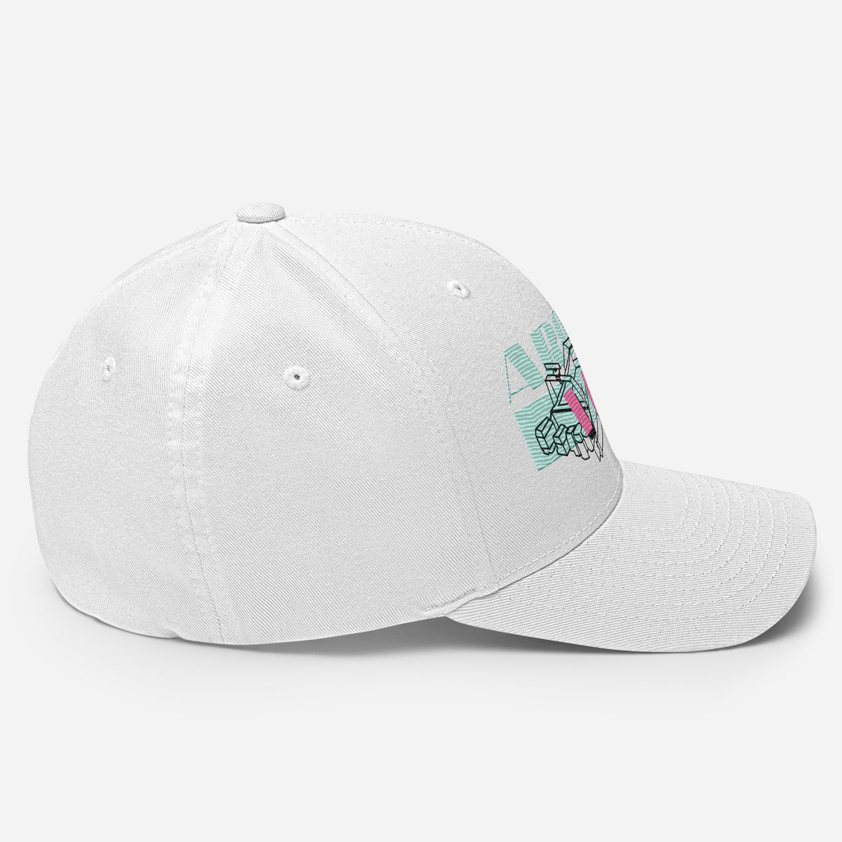 Gorra Arousa Vice blanca KMB2, vista del lado derecho