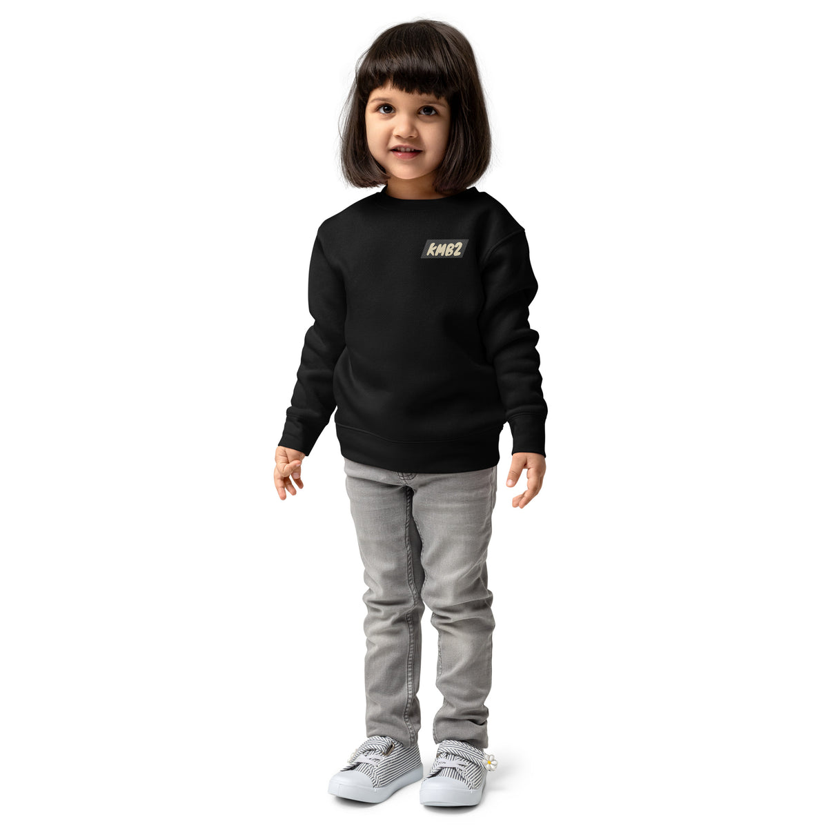 Sudadera infantil San Tomé Black Edition en negro, vista frontal