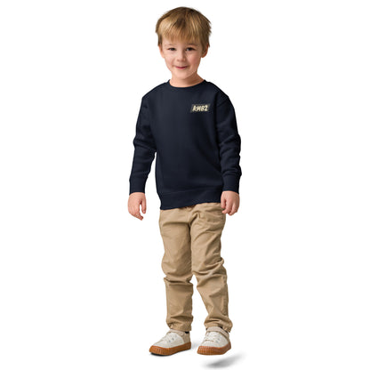 Sudadera infantil San Tomé Black Edition en azul marino, vista frontal