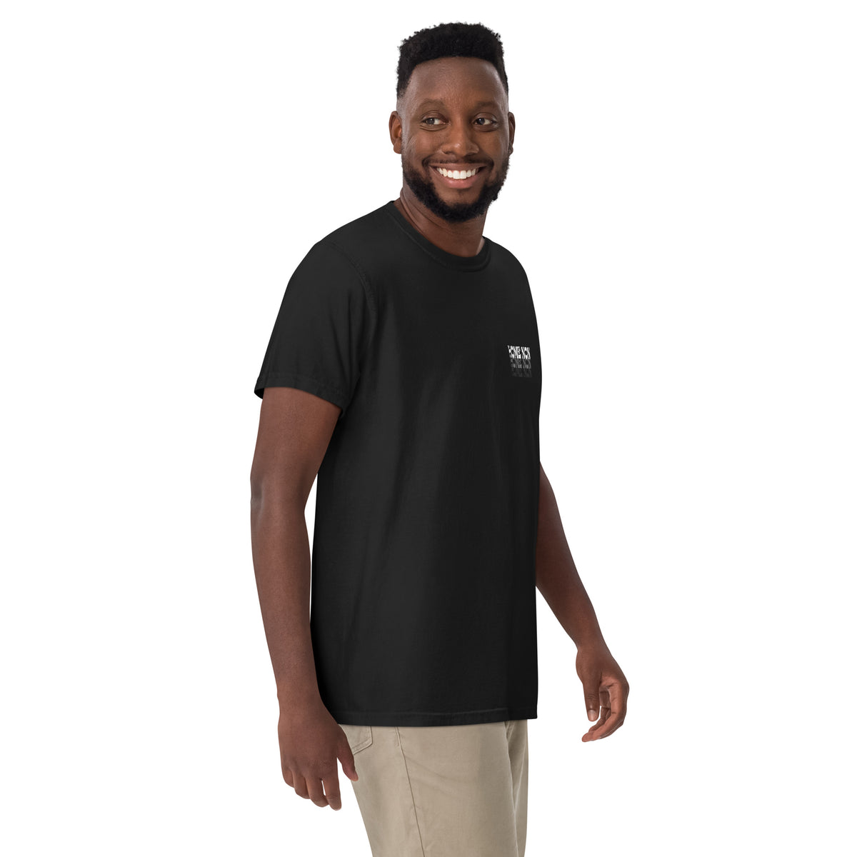 Camiseta Home Non Black Edition negra, vista frontal con detalle en el pecho
