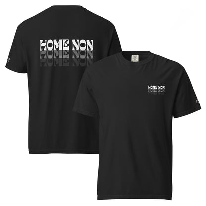 Camiseta Home Non Black Edition negra, vistas frontal y trasera del diseño