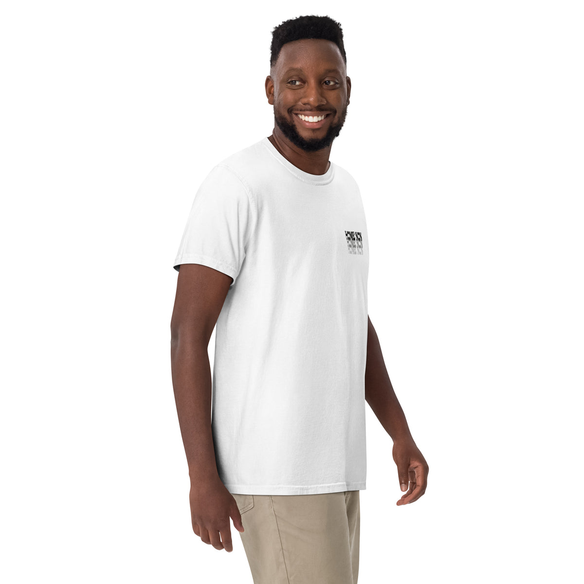 Camiseta Home Non White Edition blanca, vista frontal con detalle en el pecho