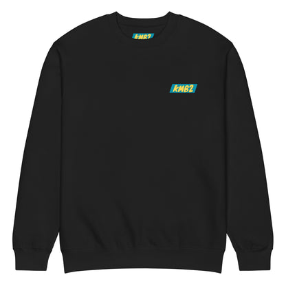 Sudadera San Tomé Premium en negro, vista frontal