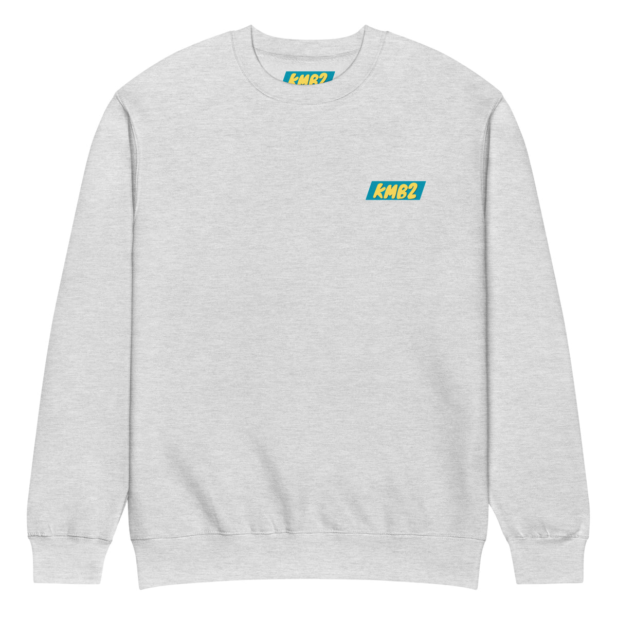 Sudadera San Tomé Premium en gris jaspeado, vista frontal