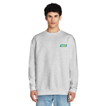 Sudadera San Tomé Premium en gris jaspeado, vista frontal