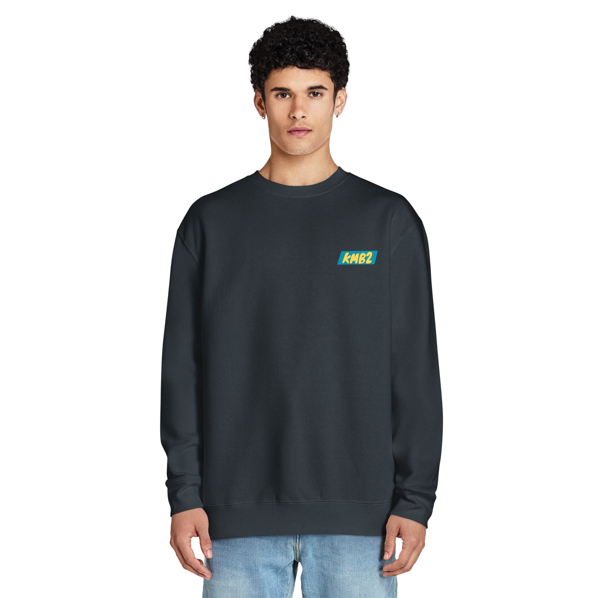Sudadera San Tomé Premium en azul marino, vista frontal