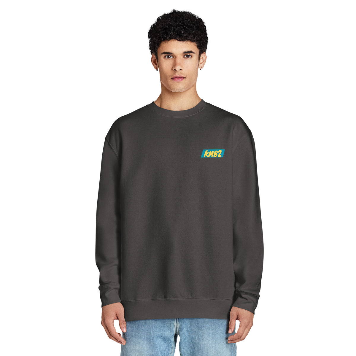 Sudadera San Tomé Premium en gris humo, vista frontal