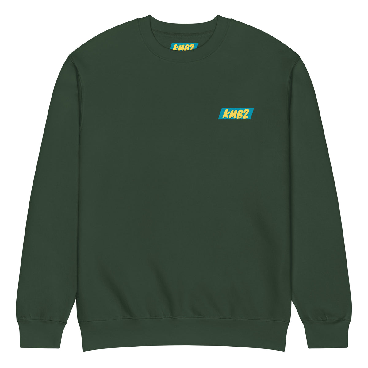Sudadera San Tomé Premium en verde deportivo, vista frontal